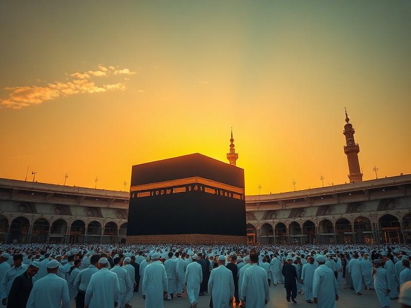 الحرم المكي وقت العمرة